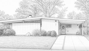 mid-century modern home in Denver